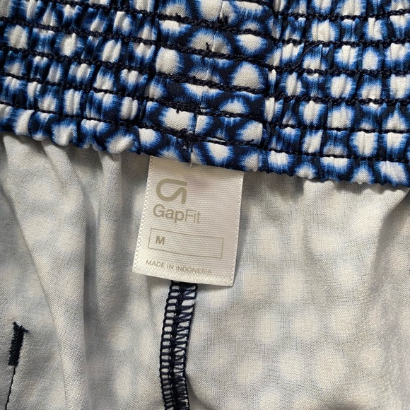 GAP Fit | blue ikat workout joggers with pockets | size M - Picture 4 of 5